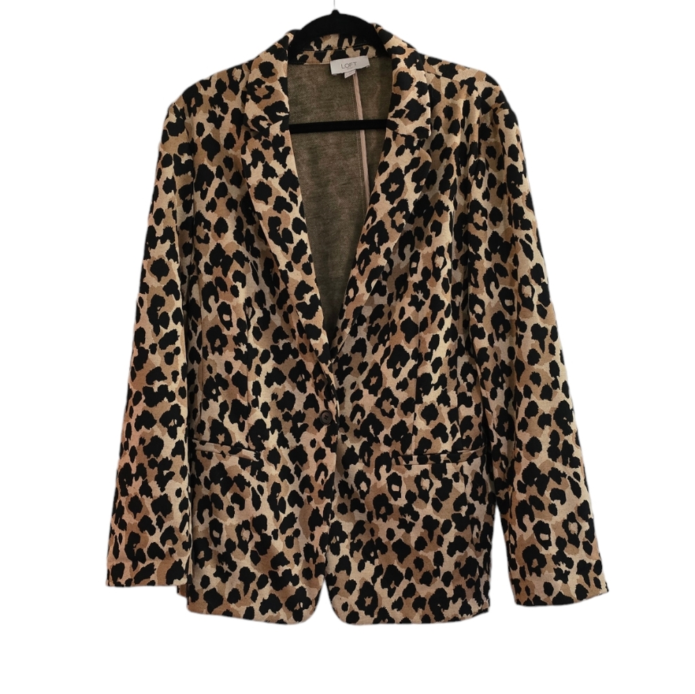 Loft Leopard Print Blazer